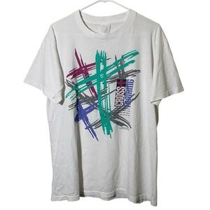 Vintage 1992 Cross Training Matthew 16:24 Bible Verse T-Shirt // L